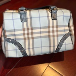 Burberry light blue Boston bag (disclosure: stain on the side of the zipper)